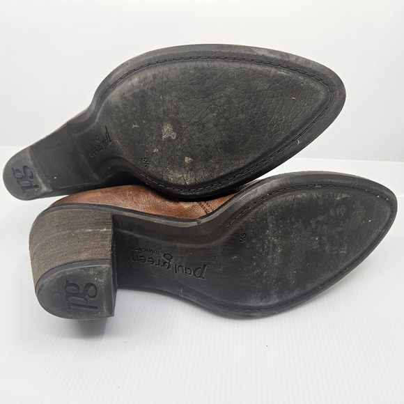 Paul Green Brown Leather Ankle Boots - Picture 8 of 8